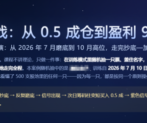 从 0.5 成仓到盈利 90%  一条龙战法